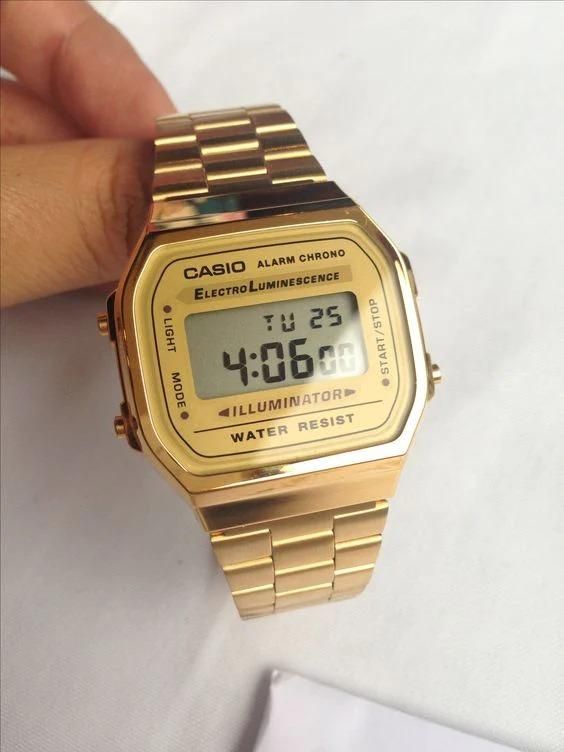 Casio Vintage premium and classy Digital Gold Unisex Watch