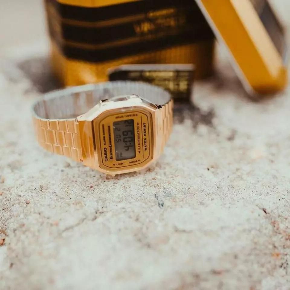Casio Vintage premium and classy Digital Gold Unisex Watch